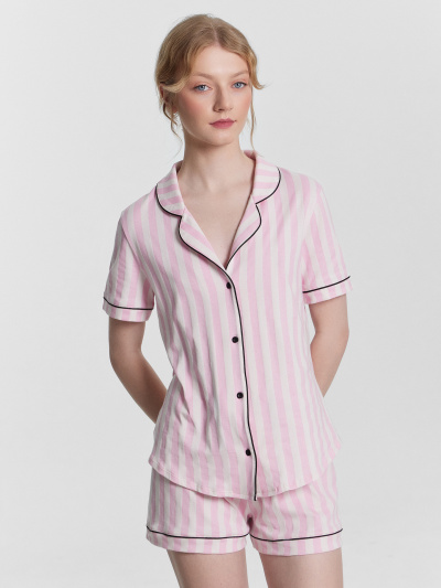 Жакет, шорты Mark Formelle 592478/24-31343ПП-5 розовая_полоска1 - фото 5