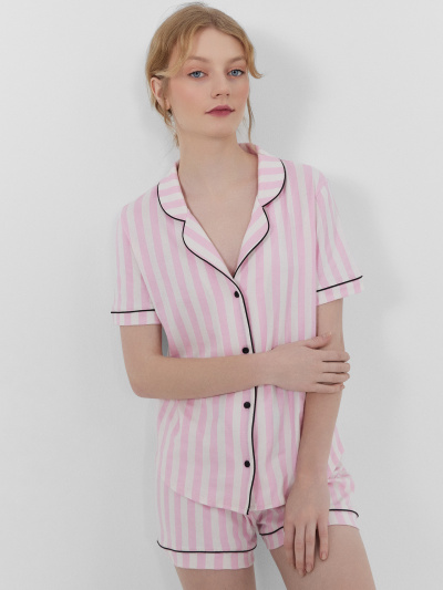 Жакет, шорты Mark Formelle 592478/24-31343ПП-5 розовая_полоска1 - фото 6