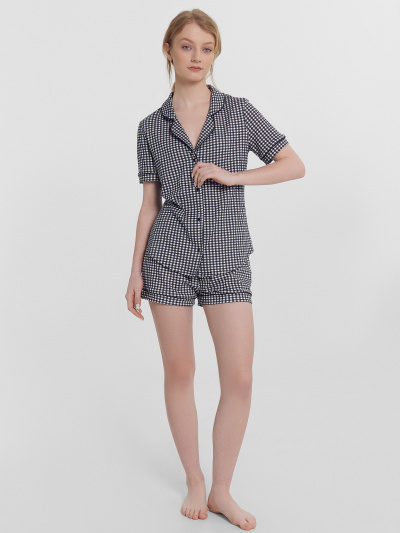 Жакет, шорты Mark Formelle 592478/24-31850ПП-5 черная_клетка_на_белом - фото 1