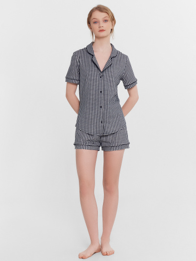 Жакет, шорты Mark Formelle 592478/24-31850ПП-5 черная_клетка_на_белом - фото 9