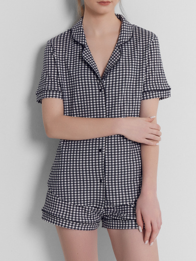 Жакет, шорты Mark Formelle 592478/24-31850ПП-5 черная_клетка_на_белом - фото 6