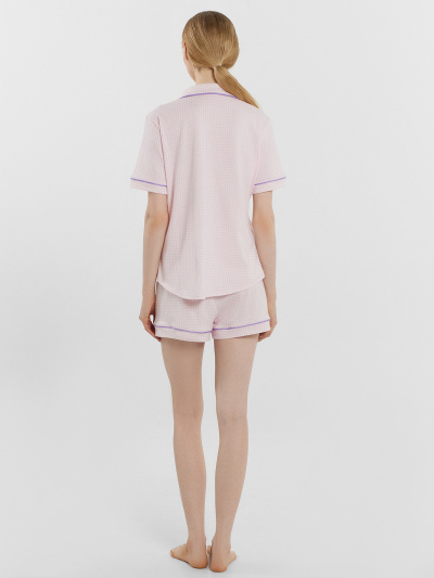 Жакет, шорты Mark Formelle 592478/25-34507ПП-5 клетка_виши_розовая - фото 7