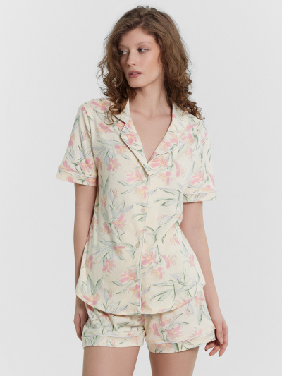 Жакет, шорты Mark Formelle 592478/25-34507ПП-5 лилии_на_сливочном - фото 9