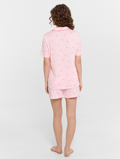 Рубашка, шорты Mark Formelle 592483/24-27106ПП-6 розовые_сердечки - фото 10