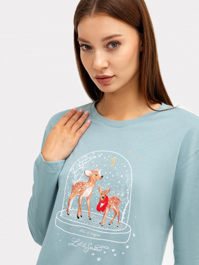 Брюки, джемпер Mark Formelle 592510/22/23678ПП-0 сланец_милые_олени_3_сл_на_пол - фото 3