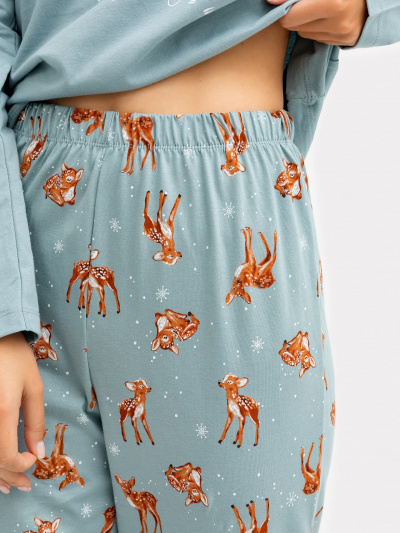 Брюки, джемпер Mark Formelle 592510/22/23678ПП-0 сланец_милые_олени_3_сл_на_пол - фото 4