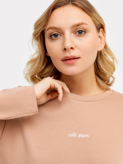 Брюки, джемпер Mark Formelle 592513/24-ОБР26671ПП-2-2 св.тауп_молочные_пятнышки_БРАК_ПОЛОТНА_014_Ст - фото 5