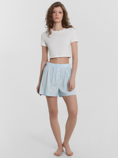 Футболка, шорты Mark Formelle 592548/24-34426ПП-14 белый_полоска_на_кристалле - фото 8