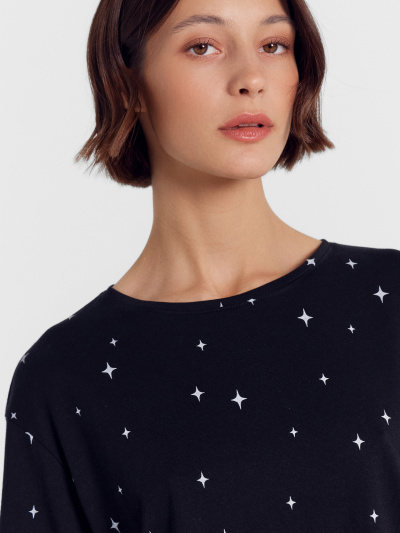 Брюки, футболка Mark Formelle 592559/24-28452ПП-6 звездная_россыпь_на_черном - фото 9