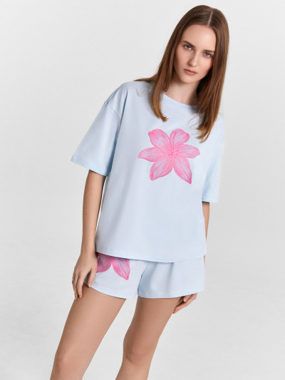 Джемпер, шорты Mark Formelle 592591/24-31175ПП-5 кристалл_печать_3_сл_на_пол_3_сл_на_ПР_дет_переда_ - фото 8