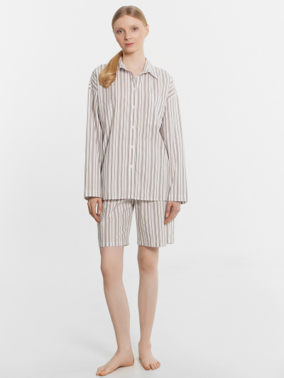 Рубашка, шорты Mark Formelle 592597/24-32099ПП-9 мокко_полоска_на_белом - фото 7