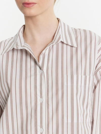 Рубашка, шорты Mark Formelle 592597/24-32099ПП-9 мокко_полоска_на_белом - фото 3