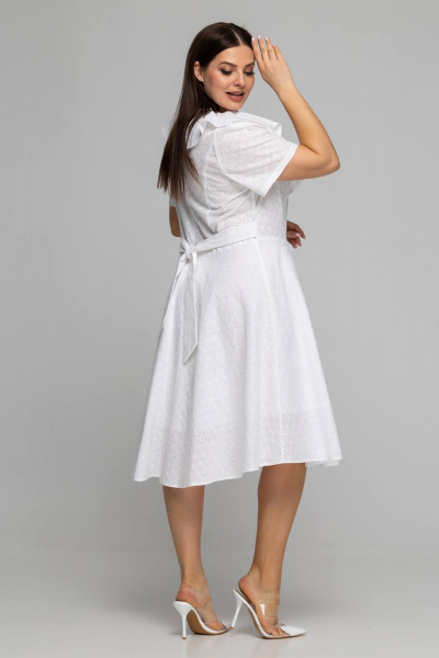 Платье Avila 0898 белый - фото 7