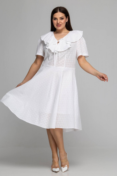 Платье Avila 0898 белый - фото 1