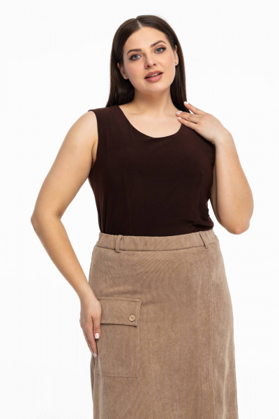 Топ Avila 0951 коричневый - фото 7