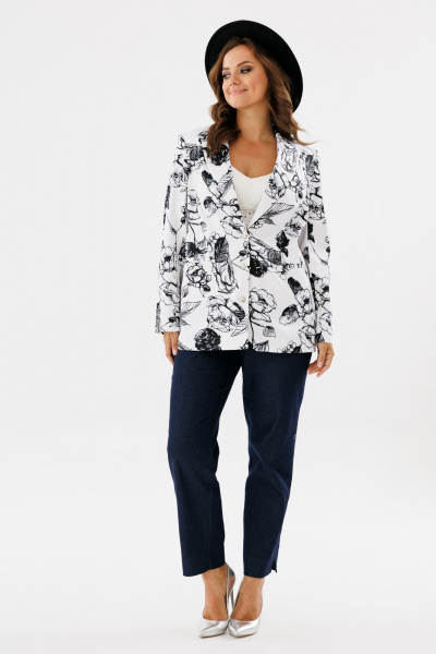 Жакет Condra 15100 белый-черный - фото 25