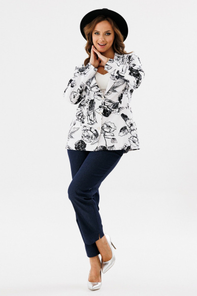 Жакет Condra 15100 белый-черный - фото 22