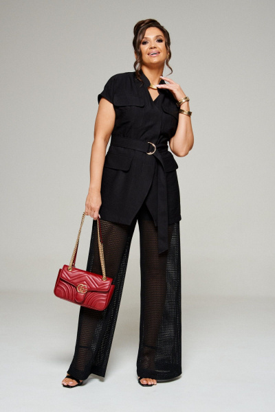 Брюки, жакет Beautiful&Free 6328 черный - фото 4