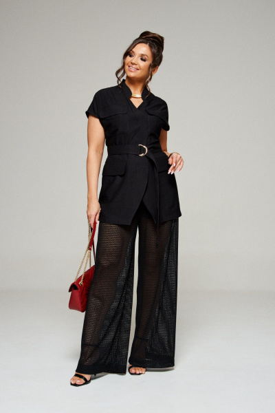 Брюки, жакет Beautiful&Free 6328 черный - фото 1