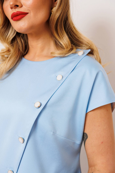 Брюки, жилет Мода Юрс 2909 голубой - фото 13