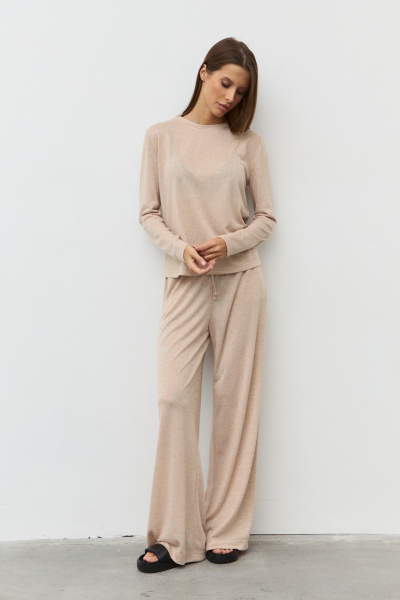 Брюки, джемпер Luitui R4050 бежевый - фото 10