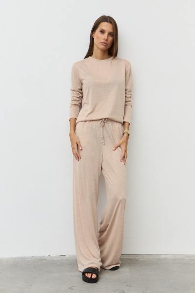 Брюки, джемпер Luitui R4050 бежевый - фото 7