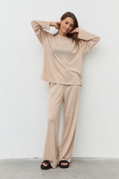 Брюки, джемпер Luitui R4051 бежевый - фото 19