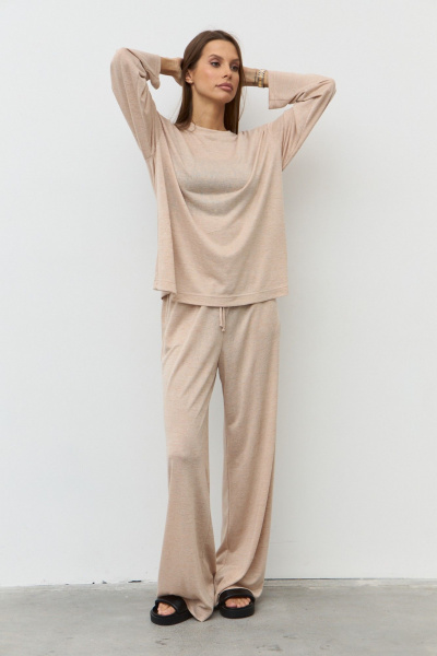 Брюки, джемпер Luitui R4051 бежевый - фото 16