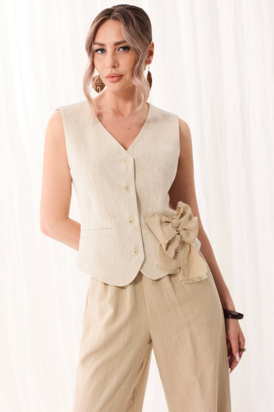 Брюки, жилет Golden Valley 6697 бежевый - фото 13