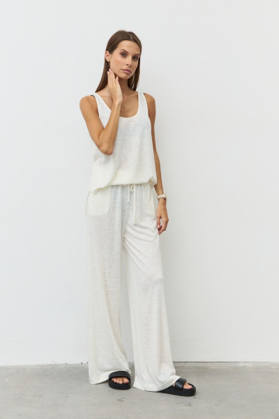 Брюки, джемпер Luitui R4052 молочный - фото 4