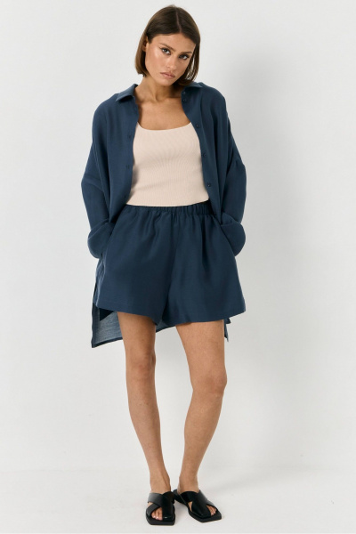 Рубашка, шорты ATTIKA A3332 синий - фото 4