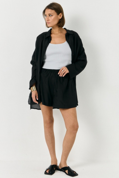 Рубашка, шорты ATTIKA A3332-2 черный - фото 7