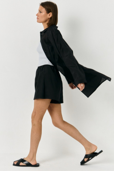 Рубашка, шорты ATTIKA A3332-2 черный - фото 4