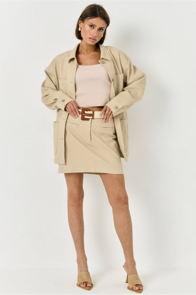 Рубашка ATTIKA A3366 бежевый - фото 4