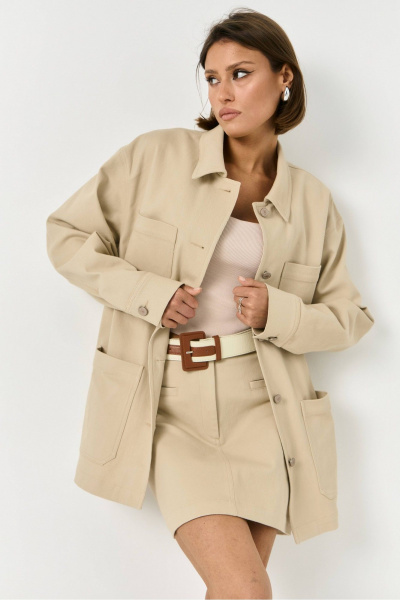 Рубашка ATTIKA A3366 бежевый - фото 1