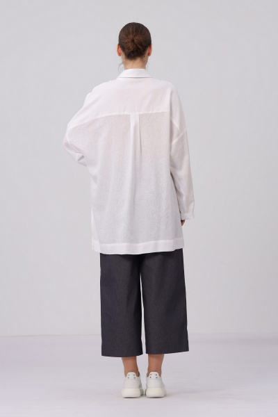 Блуза Полинушка 102р белый - фото 7