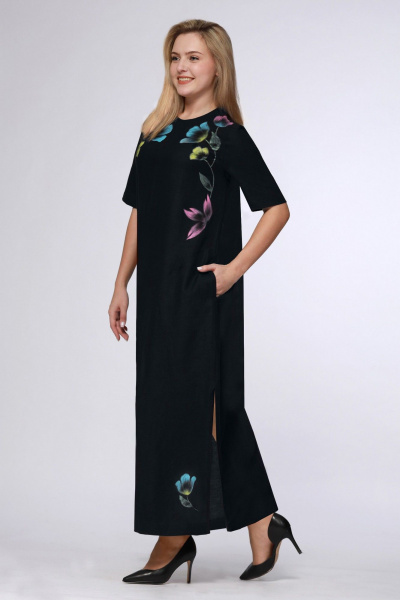 Платье Полинушка 464в темно-синий - фото 4