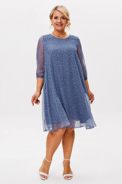 Платье Anastasia 917.4 голубой - фото 4