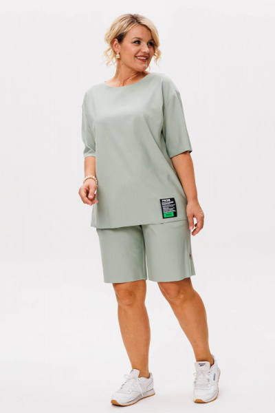 Майка, шорты Anastasia 1220 мята - фото 1