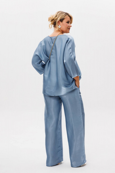Блуза, брюки Anastasia 1228 голубой_жемчуг - фото 13