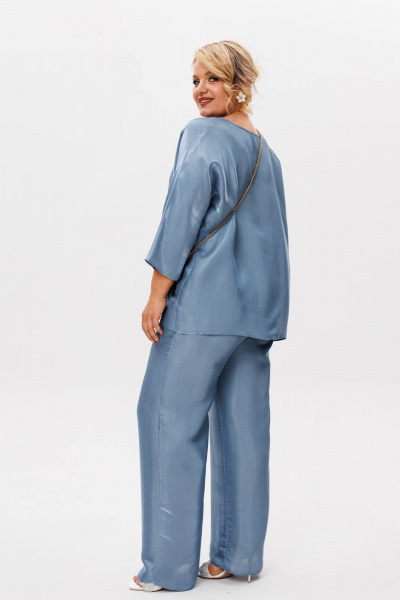 Блуза, брюки Anastasia 1228 голубой_жемчуг - фото 10