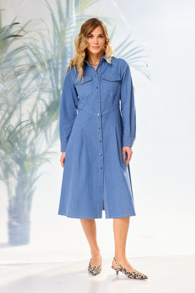 Платье Laikony L-312-1 голубой - фото 1