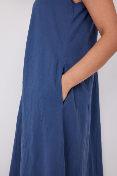 Платье BegiModa 1046 синий - фото 16