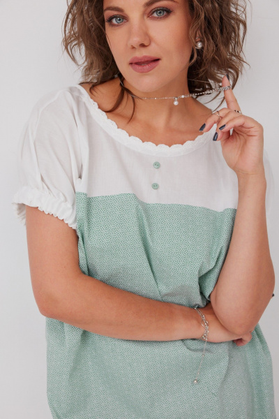 Платье BegiModa 1047 шалфей - фото 22