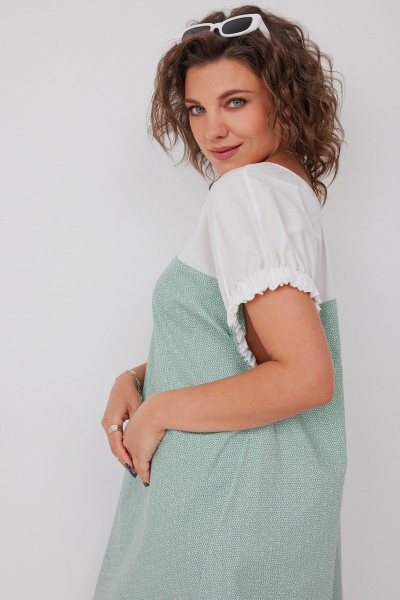 Платье BegiModa 1047 шалфей - фото 19