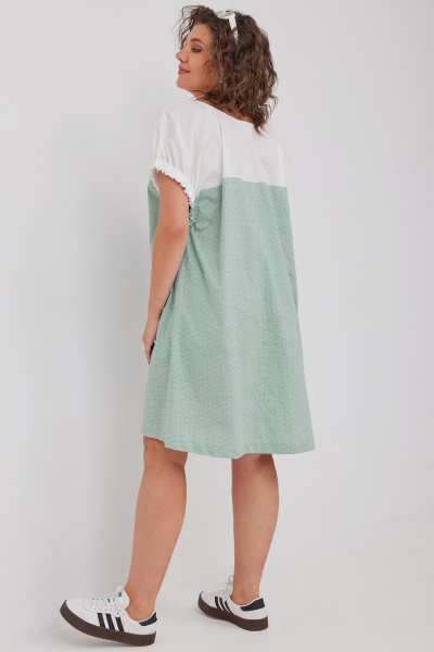 Платье BegiModa 1047 шалфей - фото 16