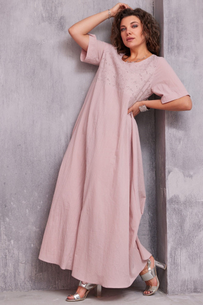 Платье BegiModa 1049 пыльная_роза - фото 25