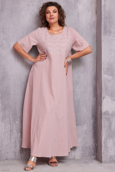 Платье BegiModa 1049 пыльная_роза - фото 22
