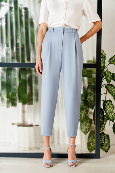 Брюки Nelva 3896 дымчато-голубой - фото 4