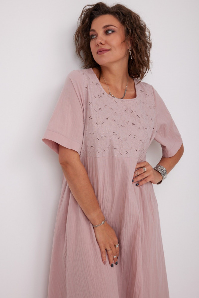 Платье BegiModa 1049 пыльная_роза - фото 19